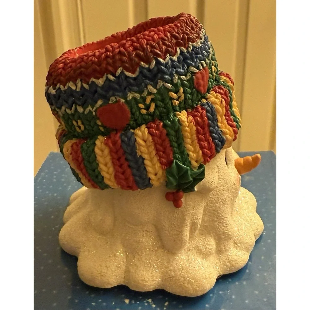 Vintage Westland Snow‎ Friends Snowman Candle 1999 New Open Box Rare